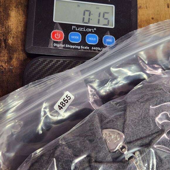 Twisted Heart Womens SZ M Y2K Zip Up Sweatshirt Jacket Bling Crown Baddie Gray - Picture 16 of 16